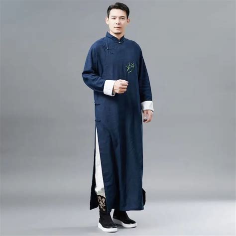 Traditional Chinese Style Mens Cheongsam 2019 New Vintage Ancient