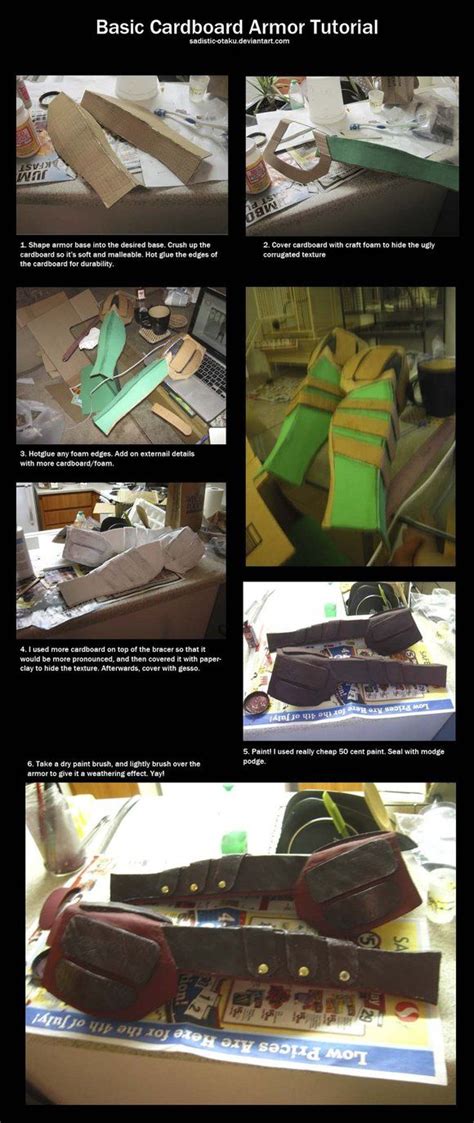 Basic Cardboard Armor Tutorial By Thegadgetfish On Deviantart Armor