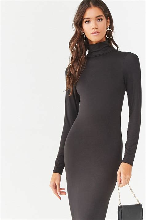 Turtleneck Midi Dress Forever Turtleneck Midi Dress Maxi Knit