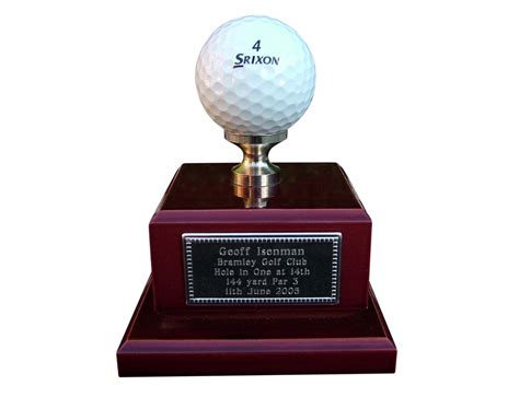 Hole In One Ace Personalised Golf Trophy With Free Engraved