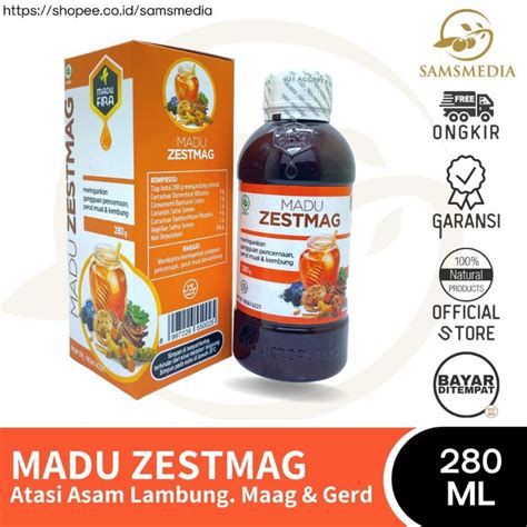 Jual Madu Zestmag Asam Lambung Maag Gerd Original Shopee Indonesia