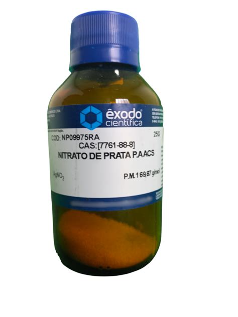 Nitrato De Prata 25g Mercado Químicos