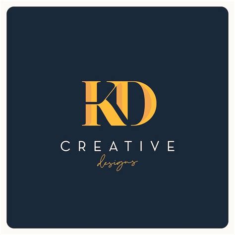 Premium Vector Monogram KD Logo Design Creative Letter Logo For