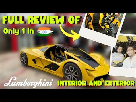 India S First Homemade Lamborghini Terzo Review Of Interior And