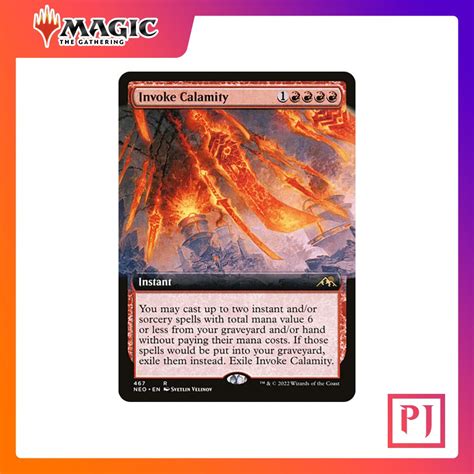 Mtg Invoke Calamity Extended Art Nec Red Rare Normal Eng