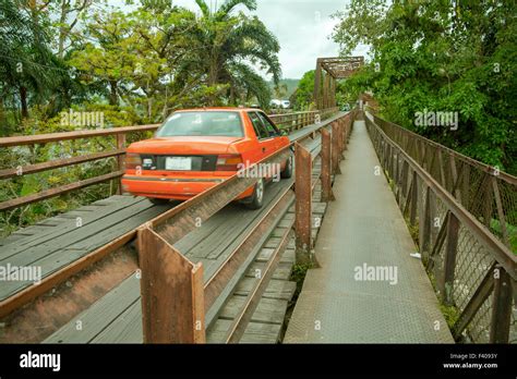 Bridge In Costa Rica Stock Photo Alamy