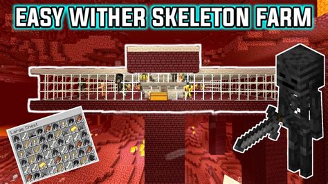 How To Make A EASY WITHER SKELETON Farm Minecraft 1 15 Tutorial