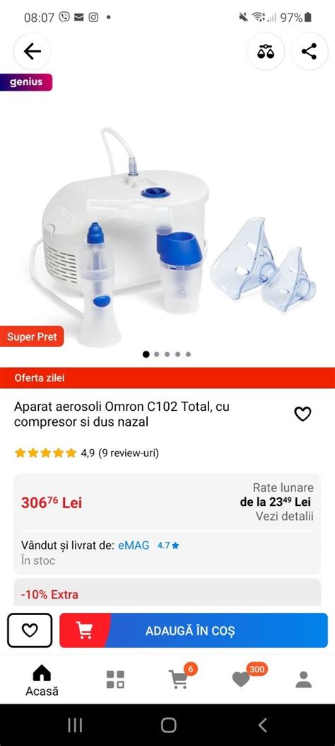 Aparat Aerosoli Omron C Total Cu Compresor Si Dus Nazal Craiova Olx Ro