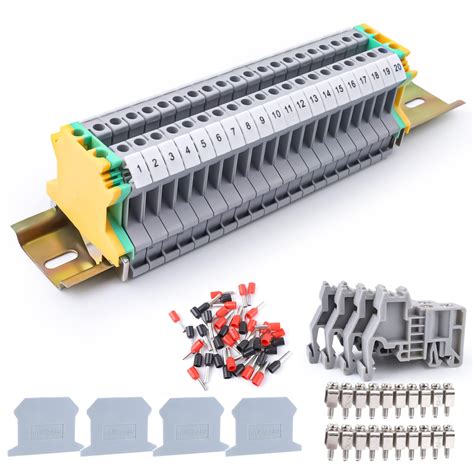 Din Rail Connectors Her Kindness Din Rail Terminal Blocks Kit Uk B