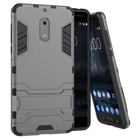 Slim Armour Tough Shockproof Case Nokia Silver