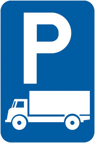 Panneaux De Signalisation Places De Parking Pour Camion Seton Belgique