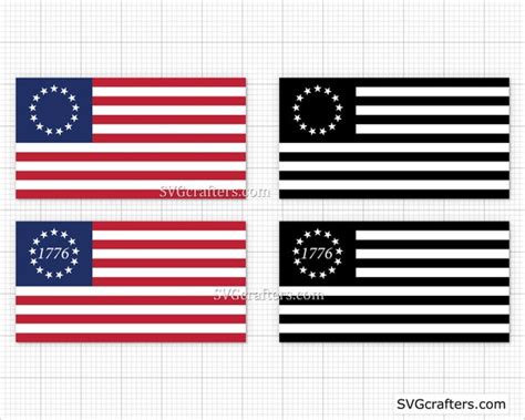 Betsy Ross Svg 1776 Svg American Flag Svg 4th July Svg Etsy México