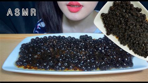 Asmr Tapioca Pearls 타피오카펄 리얼사운드 먹방 Eating Sounds Mukbang Youtube