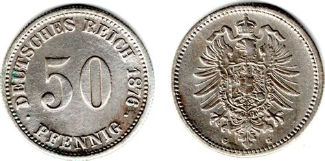 Deutsches Kaiserreich Kaiserreich Kursm Nze Pfennig G