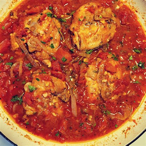 Tomato Braised Chicken Thighs R Foodporn