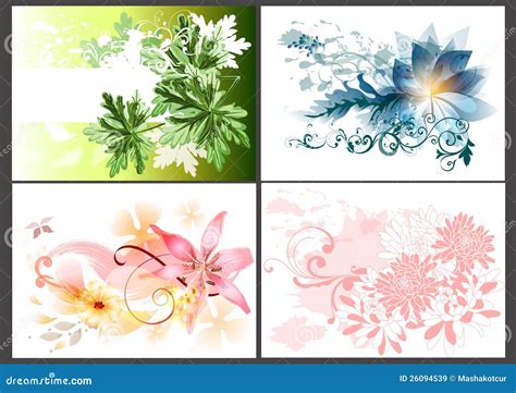 Elementos Del Dise O Floral Ilustraci N Del Vector Ilustraci N De