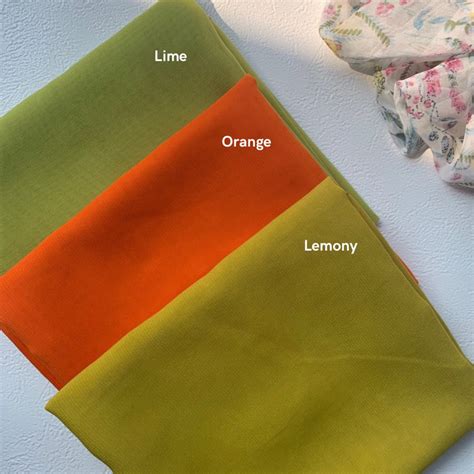 Jual Orange Oren Hijab Pollycotton Hijab Square Hijab Warna