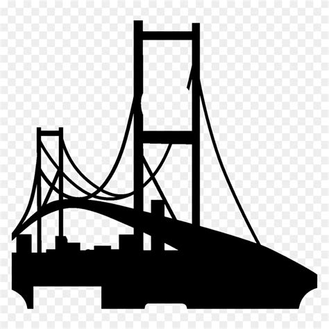 Golden Gate Bridge Clip Art - Golden Gate Bridge Clipart Black And White - FlyClipart