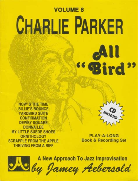 Jamey Aebersold Jazz Charlie Parker All Bird Vol Book Cds