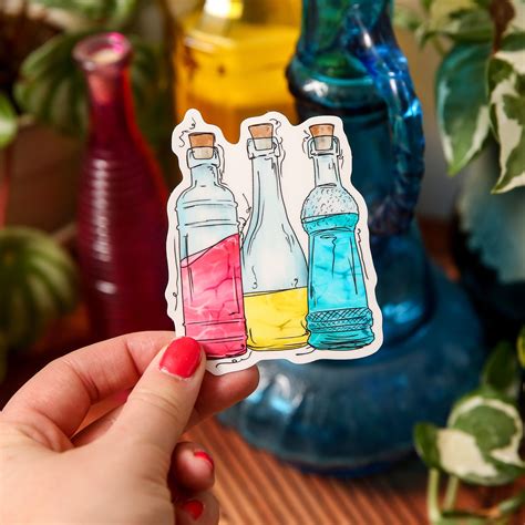 Pansexual Pride Potion Bottles Sticker