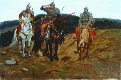Картина Васнецова «Три богатыря»: описание картины