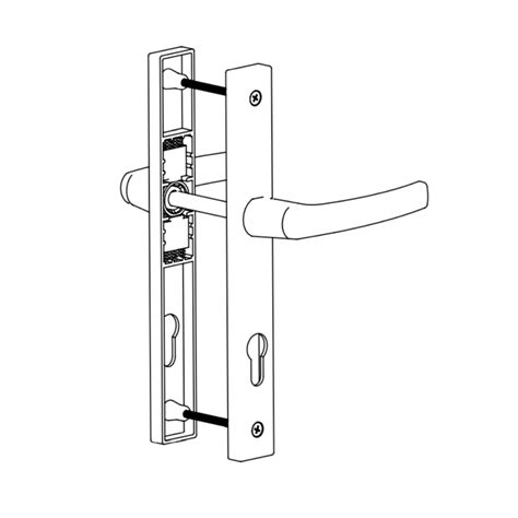 DOOR HANDLE AL MILANO 85 MM AXIS 30 MM LONG ANGULAR BRONZE FINISH