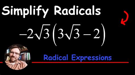 How To Multiply An Expression Involving Square Roots Distribute Youtube