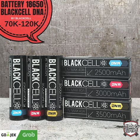 Jual BATTERY BLACKCELL DNA 18650 BY BLACKCELL HARGA 1 BIJI 2500MAH