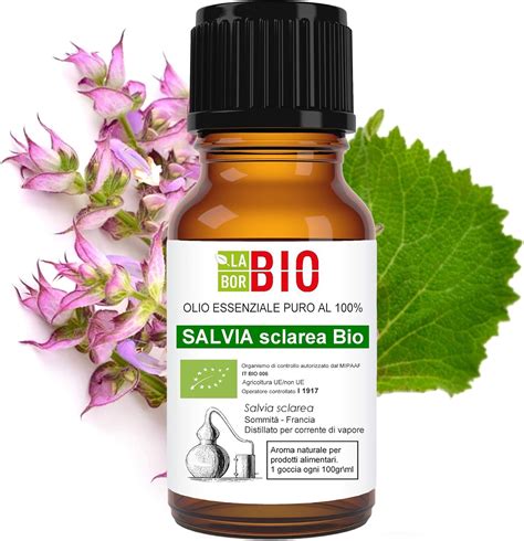 Salvia Sclarea Bio Olio Essenziale Puro Ml Uso Interno