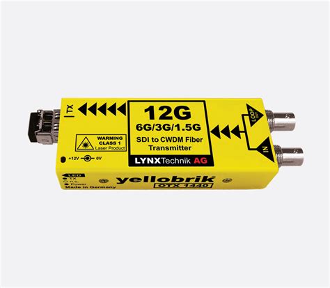 LYNX YELLOBRIK FIBRE OPTIC EXTENDERS CWDM Video 12G SDI