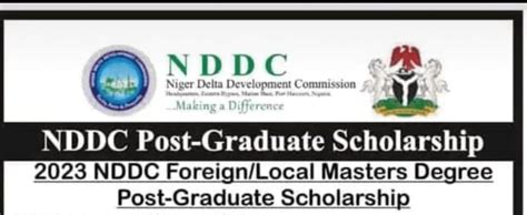 2025 Nddc Foreign Local Masters Degree Post Graduate Scholarship