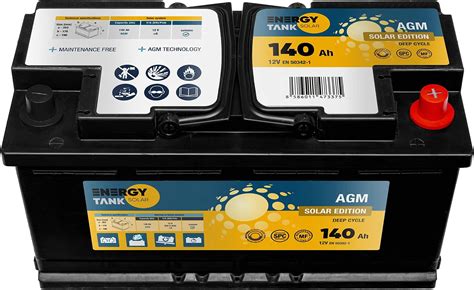 Batterie Solaire Agm V Batterie Gel Energytank V Batterie D