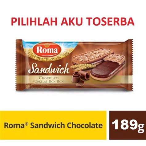 Jual ROMA SANDWICH CHOCOLATE 189 Gr HARGA SATUAN Shopee Indonesia