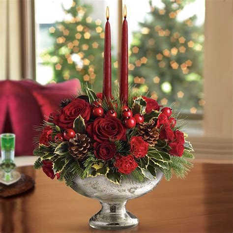 Easy Christmas Home Décor with Flowers