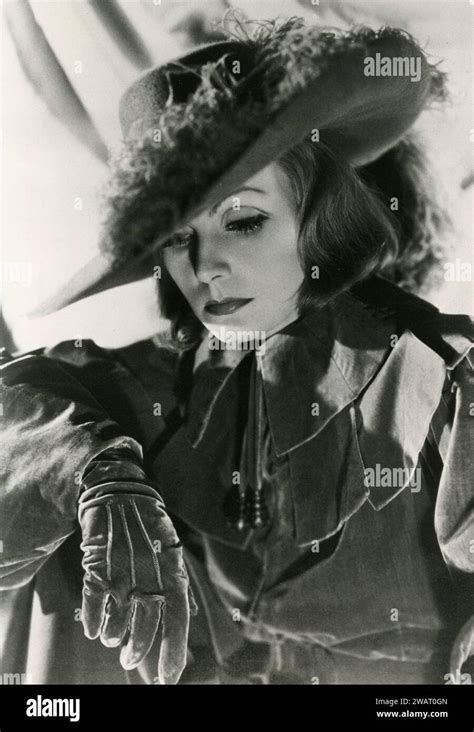 Swedish Actress Greta Garbo In The Movie Queen Christina Usa