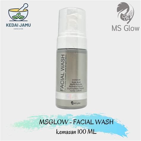 Jual Ms Glow Facial Wash Kemasan Ml Shopee Indonesia