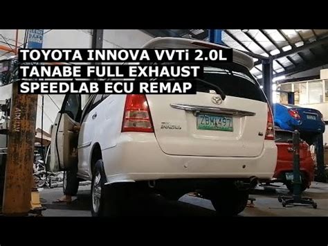 Toyota Innova Gas Petrol VVTi 2 0L Tanabe Full Exhaust SpeedLab ECU