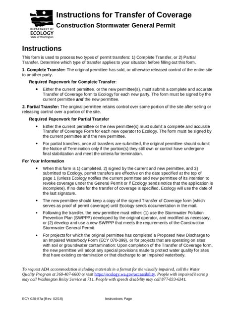 Online Ecy Wa Transfer Of Coverage For Doc Template PdfFiller