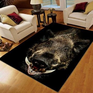 Huntings Area Rug Righteous Man Goes Hunting Printing Floor Mat