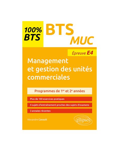 Management et gestion des unités commerciales BTS MUC