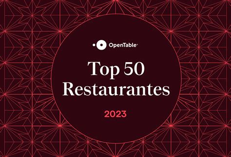 Los 50 Mejores Restaurantes de México por OpenTable Portal CANIRAC