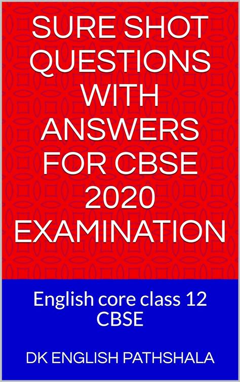 Sure Shot Questions With Answers For Cbse 2020 Examination