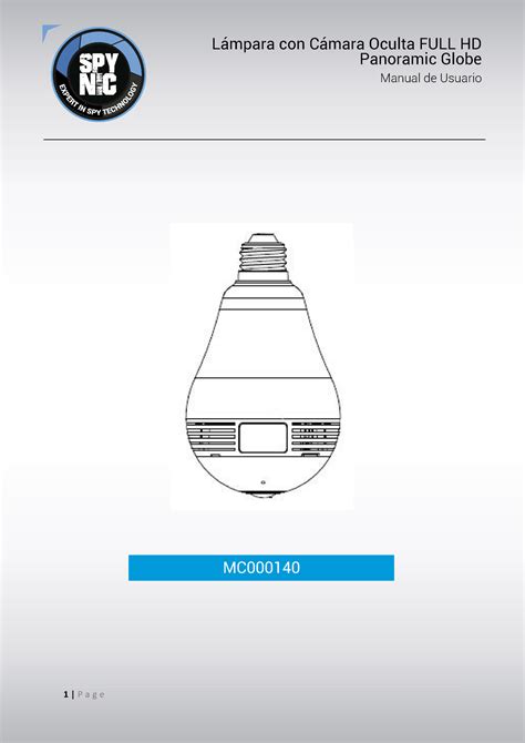 Mc Documentos Manual De Usuario Lmpara Con Cmara Oculta