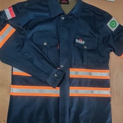 Jual Jaket Anti Flame Bulwark Jakarta Barat Montana Safety Tokopedia