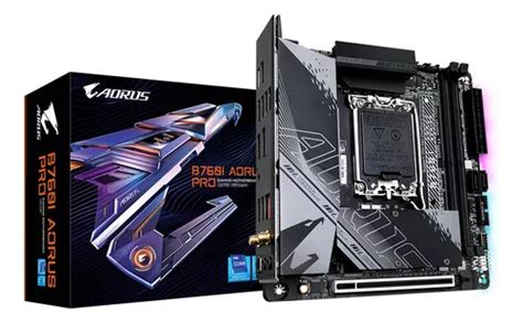 Tarjeta Madre Gigabyte B I Aorus Pro Ddr Mini Itx Color Negro