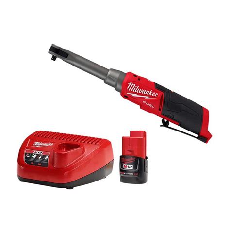 Milwaukee M12 Fuel 12v Lithium Ion Brushless Cordless 14 In Extended Reach High Speed Ratchet