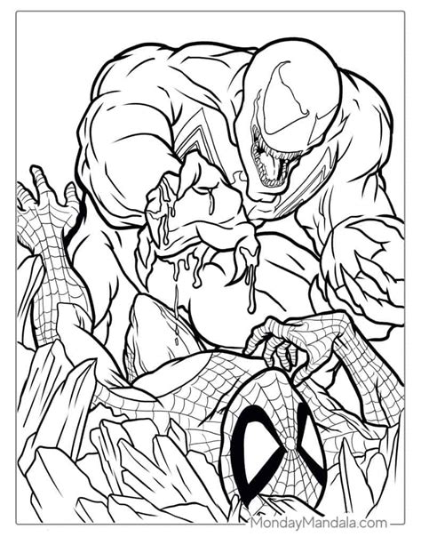 Spiderman Venom Coloring Pages