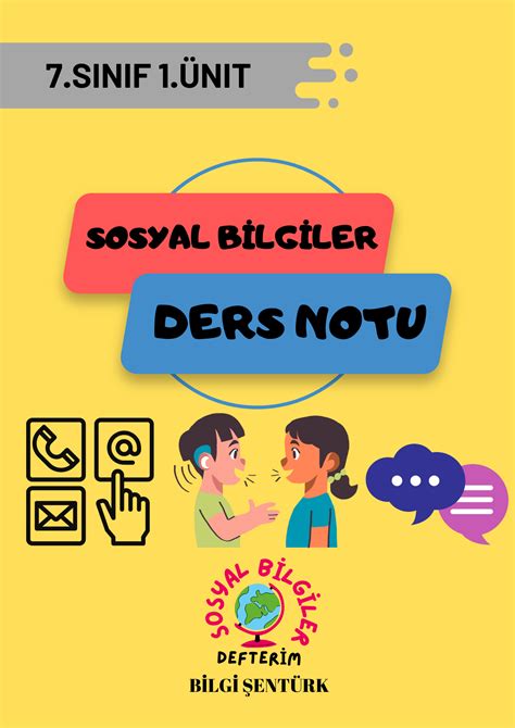 7 Sınıf Sosyal Bilgiler 1 Ünite Konu Özeti Sosyal Bilgiler Defterim