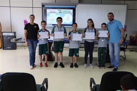 Realizada A Entrega De Medalhas Aos Alunos Premiados Na OBMEP Mirim Em