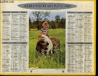 Calendrier Almanach Des P T T Cavaliere Von Collectif